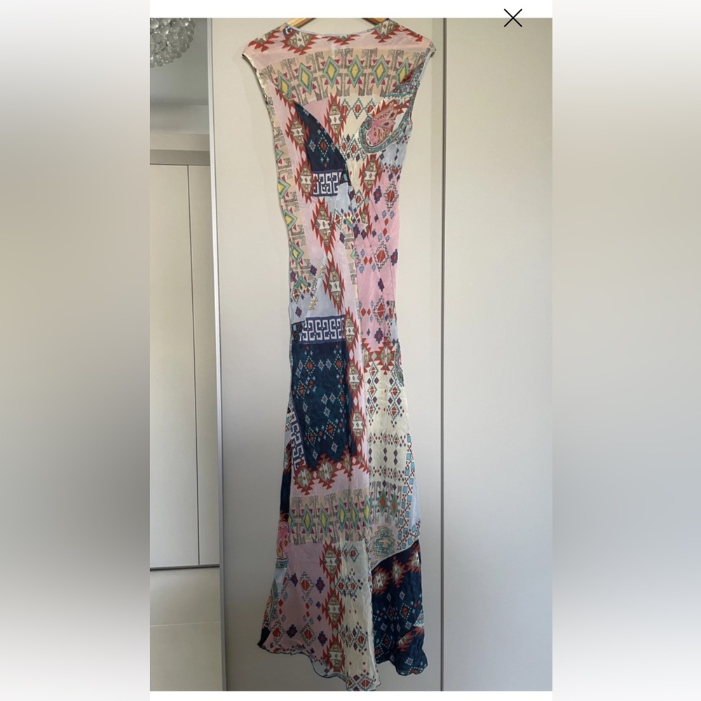 Johnny Was Pink and Blue Patterned Dress - Picture 6 of 8